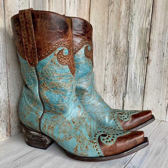 Old Gringo Shoes - Old Gringo Yippee Ki Yay turquoise & brown